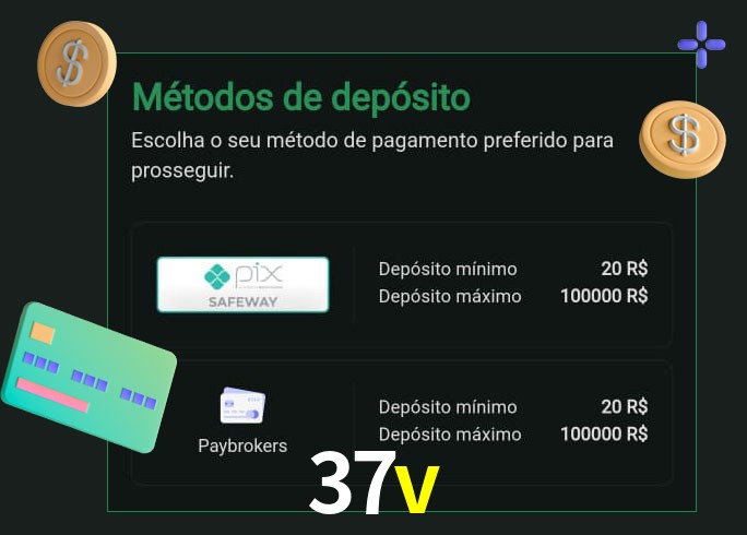 O cassino 37v oferece uma grande variedade de métodos de pagamento